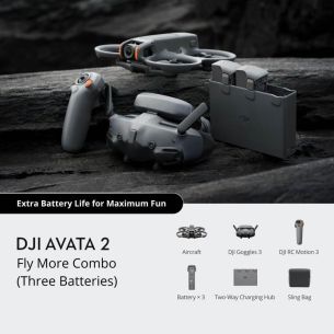 Droon | DJI | Avata 2 Fly More Combo (kolm akut) | Consumer | CP.FP.00000151.05