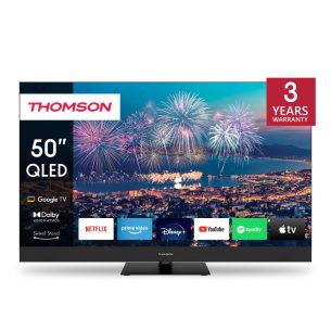 Teler | THOMSON | 50" | 4K/Smart | QLED | 3840x2160 | Traadita LAN | Bluetooth | Google TV | Must | 50QG6C14