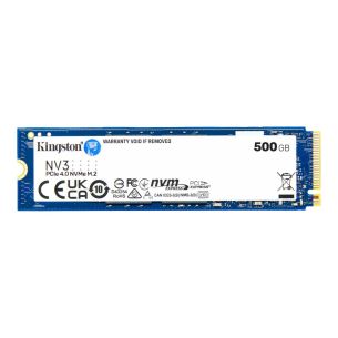 SSD | KINGSTON | NV3 | 500GB | M.2 | PCIE | NVMe | 3D NAND | Kirjutuskiirus 3000 MBait/s | Lugemiskiirus 5000 MBait/s | TBW 160 TB | MTBF 200000 tundi | SNV3S/500G