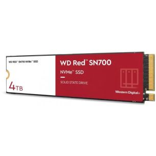 SSD | WESTERN DIGITAL | Red SN700 | 4TB | M.2 | NVMe | Kirjutamiskiirus 3100 MBait/s | Lugemiskiirus 3400 MBait/s | TBW 5100 TB | WDS400T1R0C