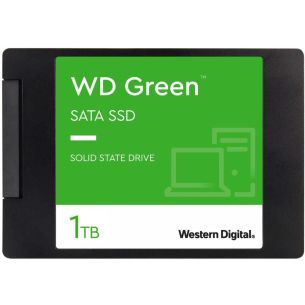 SSD | WESTERN DIGITAL | Roheline | 1TB | SATA 3.0 | SLC | Lugemiskiirus 545 MB/s | 2,5" | MTBF 1000000 tundi | WDS100T3G0A