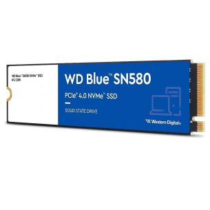 SSD | WESTERN DIGITAL | Blue SN580 | 2TB | M.2 | PCIe Gen4 | NVMe | TLC | Kirjutuskiirus 4150 MBait/s | Lugemiskiirus 4150 MBait/s | 2.38mm | TBW 900 TB | MTBF 1500000 tundi | WDS200T3B0E