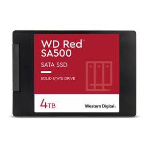 SSD | WESTERN DIGITAL | Red SA500 | 4TB | SATA 3.0 | Kirjutamiskiirus 520 MBait/s | Lugemiskiirus 560 MBait/s | 2,5" | TBW 500 TB | MTBF 1750000 tundi | WDS400T2R0A