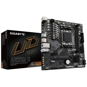 Põhiplaat | GIGABYTE | AMD A620 | SAM5 | Micro-ATX | Mälu DDR5 | Mälupesad 2 | 1xPCI-Express 3.0 16x | 1xPCI-Express 4.0 16x | 1xM.2 | 1xHDMI | 1xDisplayPort | 4xUSB 2.0 | 2xUSB 3.2 | 1xPS/2 | 1xRJ45 | 3xAudio port | A620MH1.2