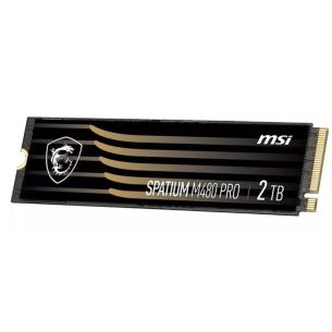 SSD | MSI | SPATIUM M480 PRO | 2TB | M.2 | PCIe Gen4 | NVMe | 3D NAND | Kirjutamiskiirus 7000 MBait/s | Lugemiskiirus 7400 MBait/s | 2.15mm | TBW 1400 TB | MTBF 1600000 tundi | S78-440Q600-P83