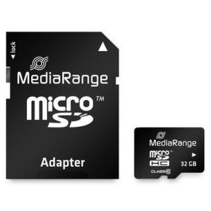 MEMORY MICRO SDHC 32GB C10/W/ADAPTER MR959 MEDIARANGE