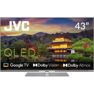 TV Set | JVC | 43" | 4K/Smart | QLED | 3840x2160 | Wireless LAN | Bluetooth | Google TV | Silver | LT-43VGQ840P