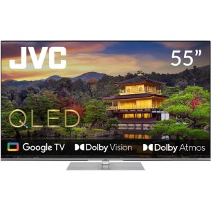 TV Set | JVC | 55" | 4K/Smart | QLED | 3840x2160 | Wireless LAN | Bluetooth | Google TV | Silver | LT-55VGQ840P