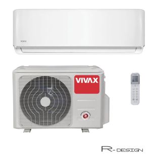 Õhksoojuspump Vivax R+ Design 12 komplekt 3,5 / 3,8 kW, valge siseosa