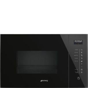 Mikrolaineahi Smeg Linea, integreeritav, 25 l, 1000/900 W, must