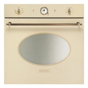 Ahi smeg Colonial, 70 l, pürolüüs, kreem/messing