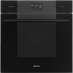 Mikro-kombiahi Smeg Linea, aurupuhastus, 68 l, must