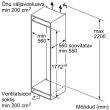 Külmik Bosch integreeritav 1772 cm 200/70 l 35 dB LowFrost elektrooniline juhtimine valge_06 - KIV87NSE0 - 4242005431830