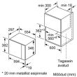 Mikrolaineahi Bosch integreeritav 20 l 800 W valge_02 - BFL524MW0 - 4242005039104