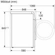 Pesumasin Bosch eestlaetav 9 kg i-DOS Seeria 8 1400 p/min valge/must luuk_04 - WGB244ALSN - 4242005346684