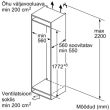 Külmik Bosch integreeritav 1772 cm 183/84 l 35 dB LowFrost elektrooniline juhtimine valge_06 - KIV865SE0 - 4242005431823